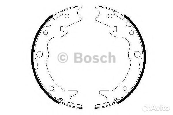 Комплект тормозных колодок 0986487686 bosch