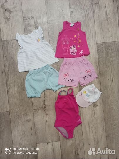 Пакет вещей на девочку 62 68 74