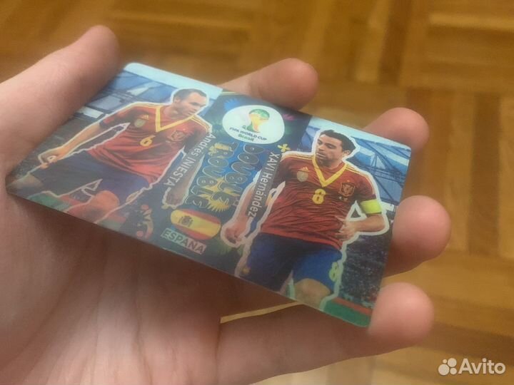 Xavi iniesta карточка 2014