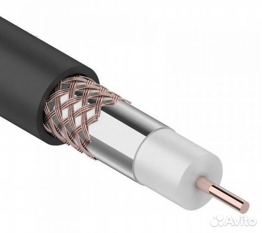 Кабель телевизионный RG-6U, наружный, 50696