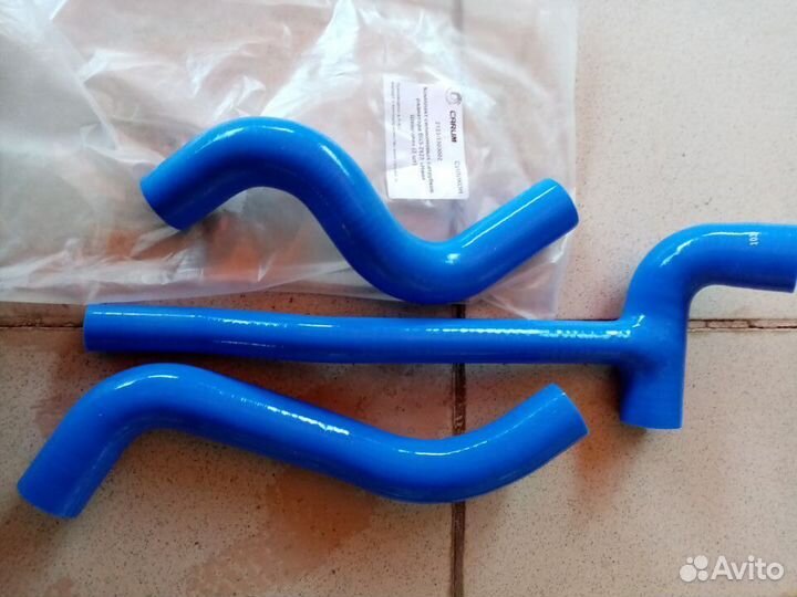 Патрубки радиатора ваз 2123 (к-т 2шт+тройник)