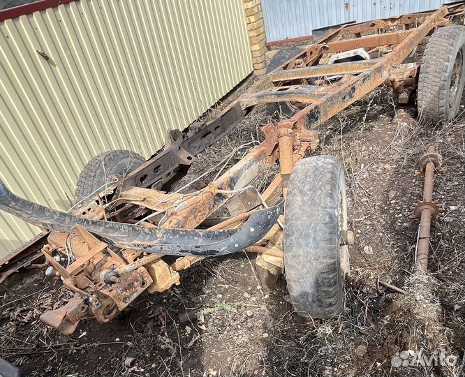 Уаз-буханка.Рама с мостами с раздаткой