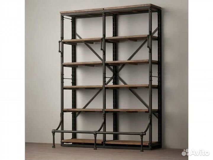 Стеллаж в стиле лофт на заказ
