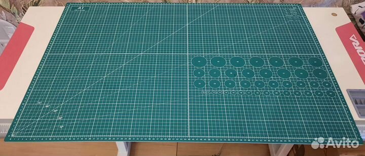 Непрорезаемый коврик, мат большой. Размер А1