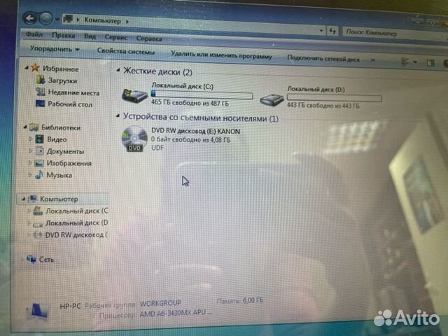 Ноутбук HP Pavilion dv6-6C32er AMD A6-3430MX