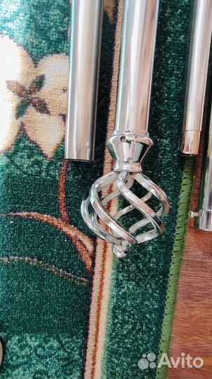 Карнизы для штор двухрядный металлический 3,2 м