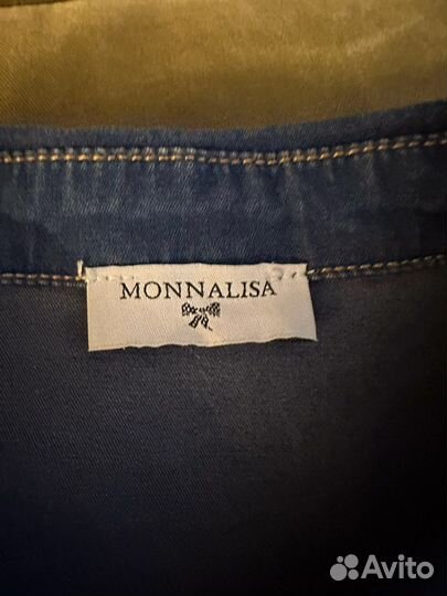 Джинсовая рубашка кофта р.12