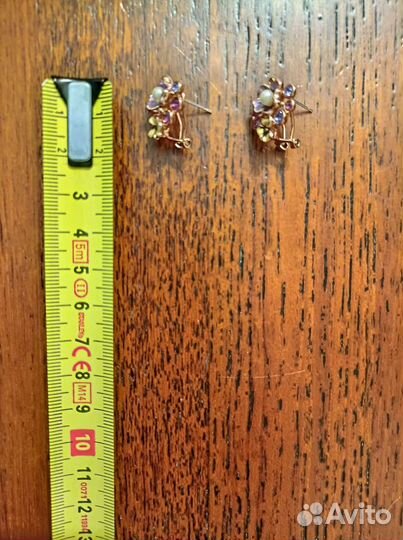 Серьги в стиле Роберто Браво, бижутерный сплав