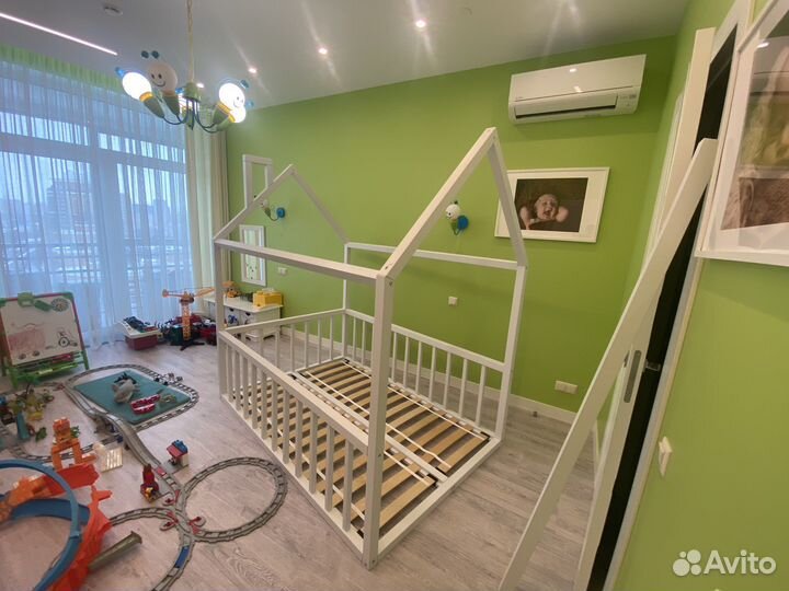 Кровать дом детская с матрасом