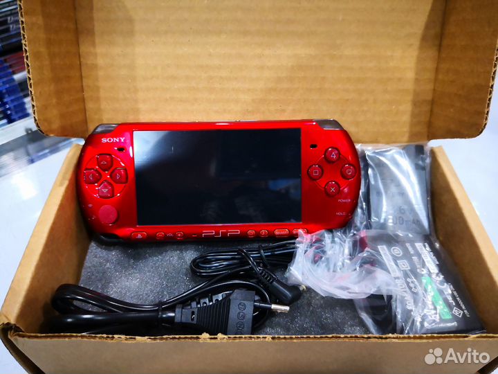 PSP Slim 3000, аккумулятор, крышка, адаптер