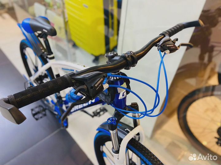 Велосипед на дисках Green Premium 26'' синий/белый