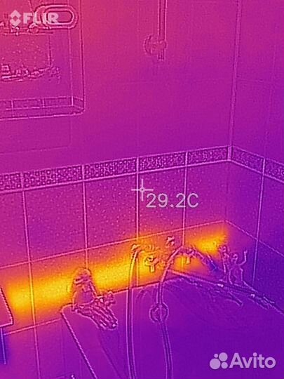 Обследование тепловизором, поиск протечек,проводки