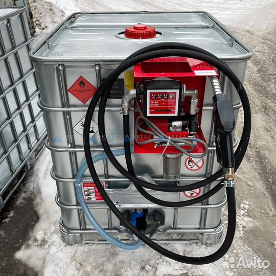 Мини АЗС для дт из Еврокуба со счетчиком