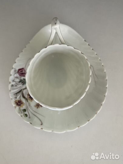 Чайная пара. Кузнецов. Рог изобилия. Дулево