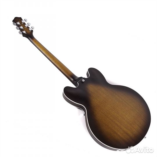 Полуакустическая гитара Eart E-335 Brown Sunburst