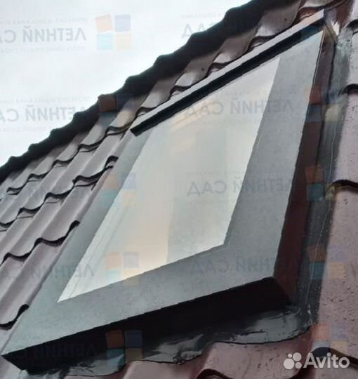 Мансардное окно из профиля Rehau 740x1240 мм