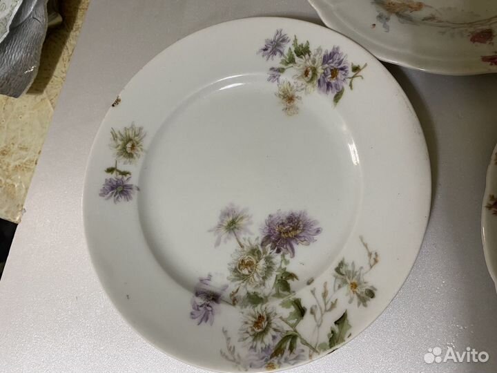 Антикварные тарелки 3 штуки