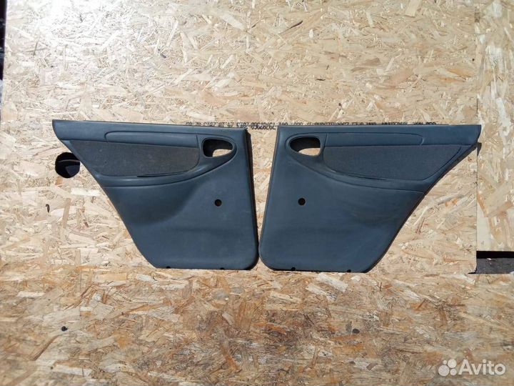 Дверные карты задние пара Lanos