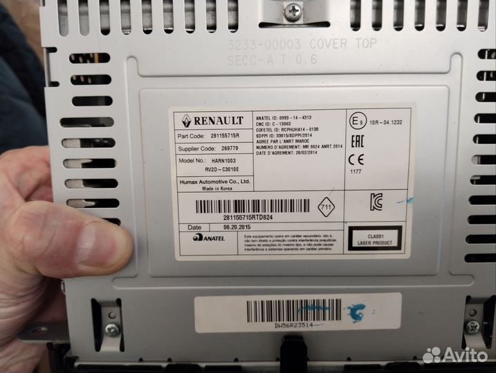 Штатная магнитола renault logan 2