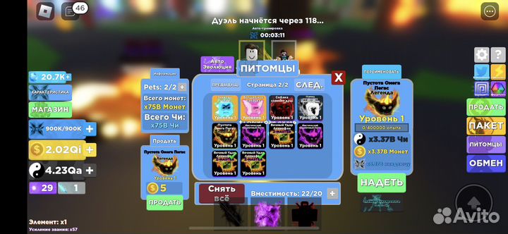 Петы в Ninia Legengs