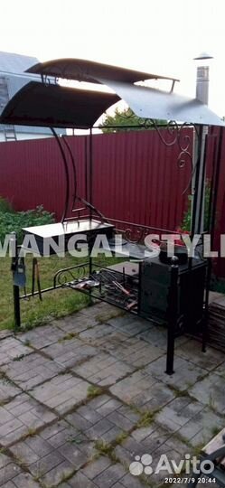 Мангал с крышей