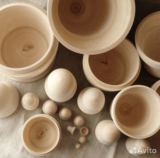 Матрешки заготовки 3 места