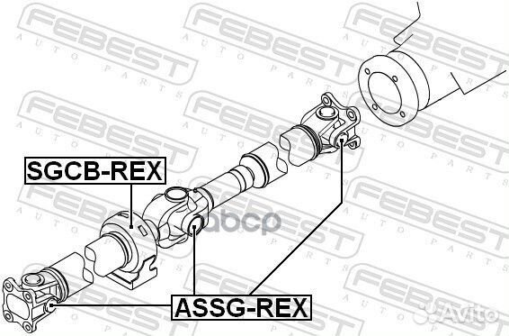 Крестовина карданной передачи ssang yong kyron