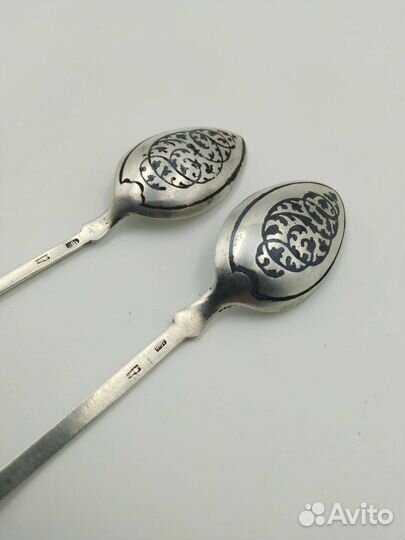 Ложка чайная серебро 875 Кубачи СССР 50-е годы