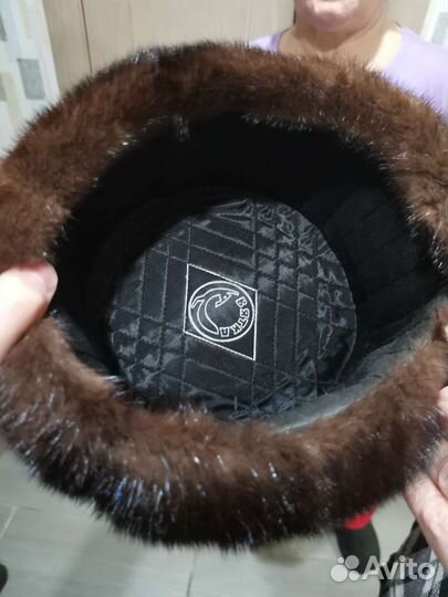 Шапка норка от фабрики белка