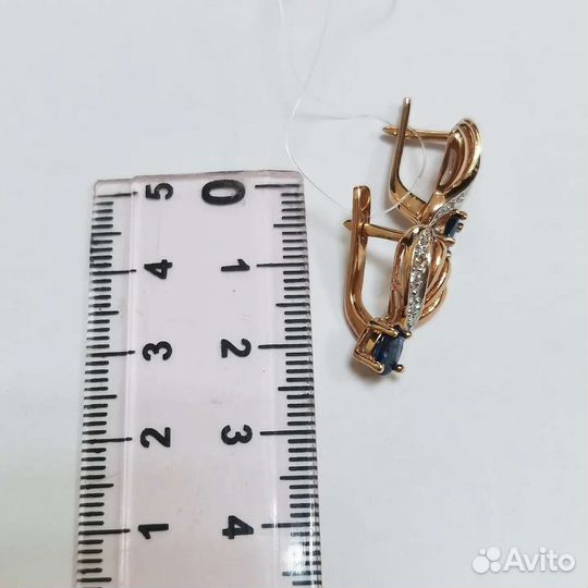 Золотые серьги, 585 проба