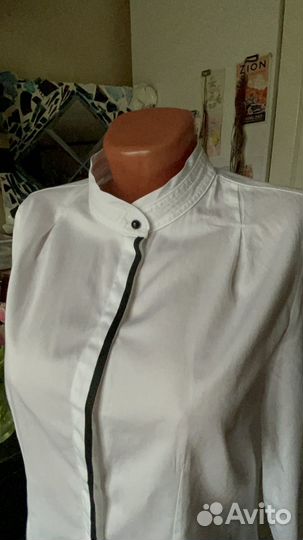 Рубашка белая хлопок, 48