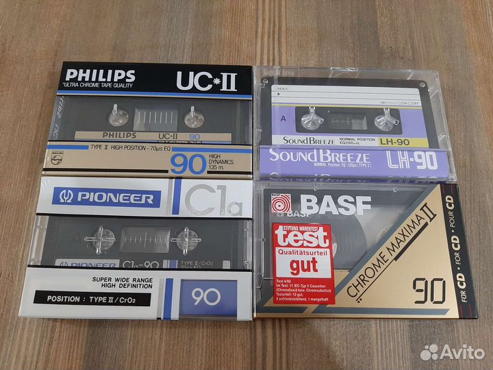 Аудиокассеты новые basf, maxell, sony, denon и др