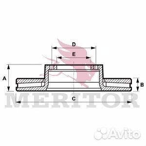 MBR5056 диск тормозной Old 438x97x45 n10 пере