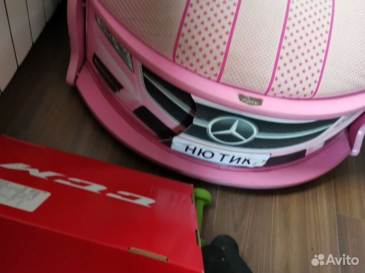 Детская кровать машина для девочки