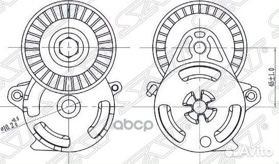 Натяжитель приводного ремня subaru forester/IMP