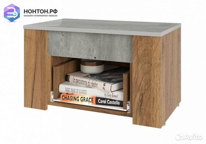 Тумба прикроватная Франк крафт / метрополитан грей