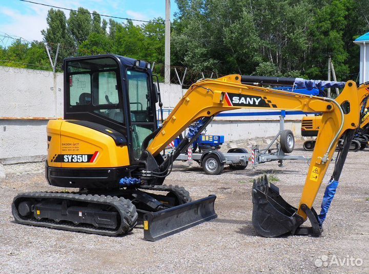 Мини-экскаватор Sany SY35U, 2023