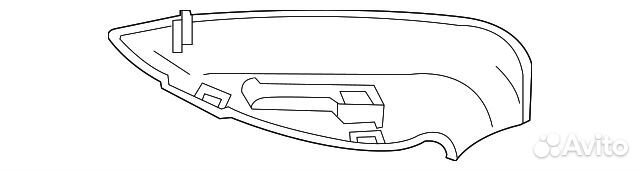 Нижняя накладка зеркала левого Porsche Panamera