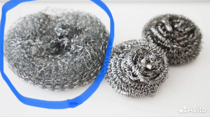 Губка металлическая 50гр большая