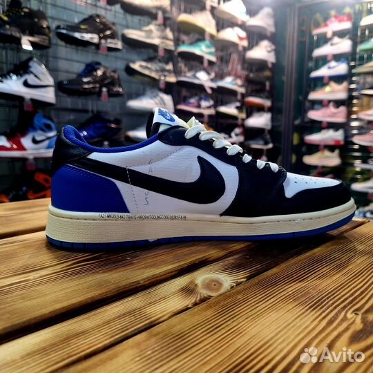 Кроссовки Air Jordan 1 Low x Travis Scott Fragment