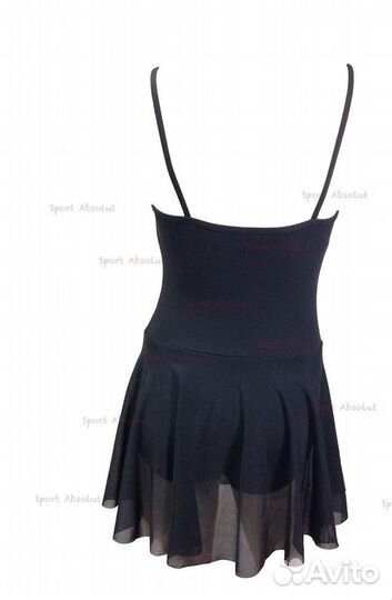 Костюм гимнастический на бретельках