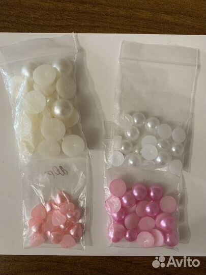 Полубусины, стразы