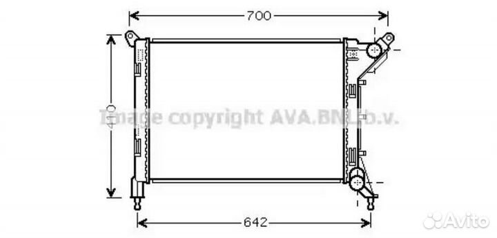 Радиатор охлаждения Мини Купер 2001