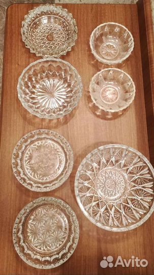 Салатники стекло,хрусталь СССР