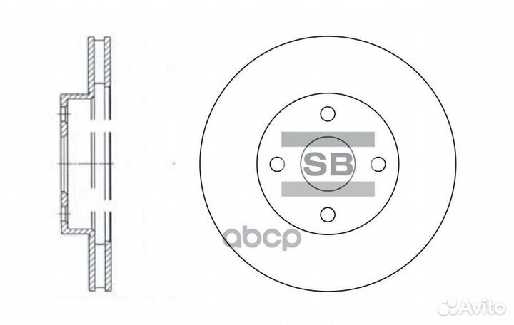 Диск тормозной SD4008 Sangsin brake