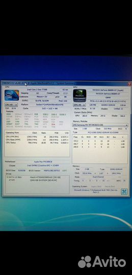 Macbook Pro CD7 2ядр 3гб MacOS + Win7