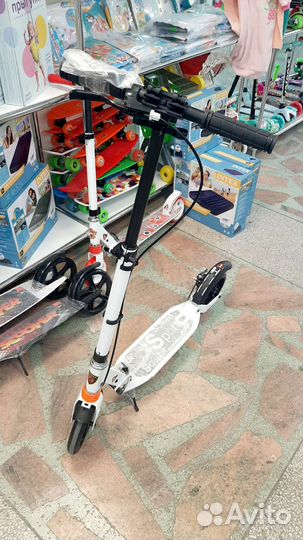 Самокат городской с дисковым тормозом (новый)