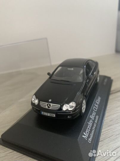Mercedes-Benz CLK-class 2001 Black (масштаб 1:43)