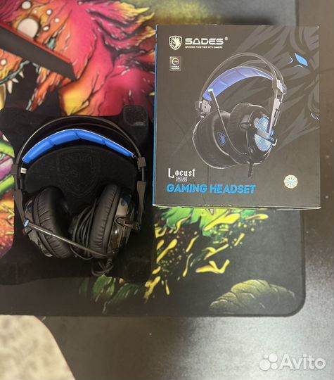 Игровые наушники Sades Locust plus