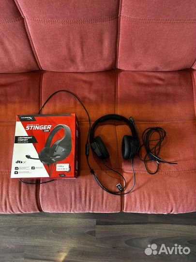 Проводные игровые наушники HyperX cloud stinger